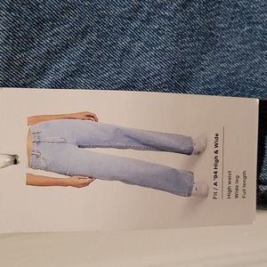 Abrand Jeans High and Wide size 25